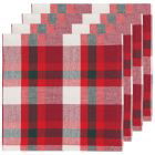 Now Designs Second Spin Recycled Collection 20" x 20" Napkins (Set of 4) | Tannenbaum Plaid