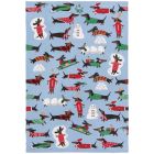 Danica Jubilee Printed Dishtowel Dashing Dachshunds Image
