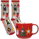 Danica Jubilee Mug and Socks Set of 2 Bauble Cats Image