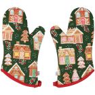 Danica Jubilee Christmas Oven Mitts Set of 2  Gumdrop Lane Image