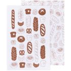 Now Designs by Danica Printed Floursack Dishtowels Set of 2 Boulangerie Chestnut Image
