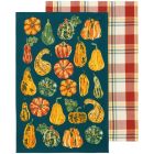 Now Designs by Danica Dishtowels Set of 2 Harvest Gourds Image