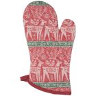 Now Designs by Danica Christmas Jacquard Oven Mitt Folk Forest Image