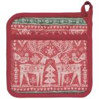 Now Designs by Danica Christmas Jacquard Potholder Folk Forest Image