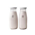 Almond Cow 2-Piece Pair of Glass Milk Bottles Image