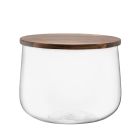 LSA City 12.5" Bowl & Walnut Lid | Clear Image