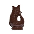  image shows Wade Ceramics Large Gluggle Jug | Cocoa against a blank, white background Image