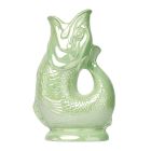 image shows Wade Ceramics Extra Large Gluggle Jug | Pistachio  against a blank, white background Image