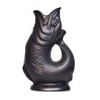  image shows Wade Ceramics Extra Large Gluggle Jug | Matte Black against a blank, white background Image