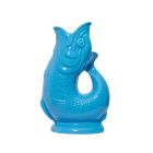 image shows Wade Ceramics Large Gluggle Jug | Turquoise  against a blank, white background Image