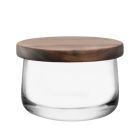 LSA City 5" Bowl & Walnut Lid | Clear Image
