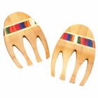image shows Totally Bamboo Baltique&reg; Marrakesh Collection Salad Hands Serving Set  against a blank, white background Image