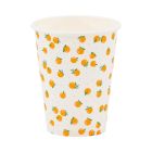 image shows My Mind's Eye 8-Piece 12oz Oranges Party Cups  against a blank, white background Image