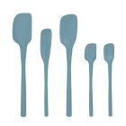 Tovolo 60144-400 Siliconen gebruiksvoorwerp Set van 6 voor maaltijdbereiding, koken, bakken en meer-cayenne, diepe indigo