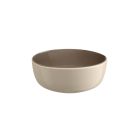 image shows Emile Henry 0.75 Qt. Everyday Cereal Bowl | Flint/Ivory against a blank, white background
 Image