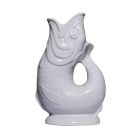 image shows Wade Ceramics Extra Large Gluggle Jug | Oyster  against a blank, white background Image