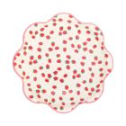  image shows My Mind's Eye 8-Piece 10" Paper Plates | Strawberries against a blank, white background Image