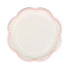  image shows My Mind's Eye 8-Piece 8" Dessert Paper Plates | Pink against a blank, white background Image