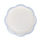  image shows My Mind's Eye 8-Piece 8" Dessert Paper Plates | Blue against a blank, white background Image