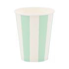  image shows My Mind's Eye 8-Piece 12oz Party Cups | Aqua against a blank, white background
 Image
