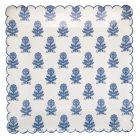  image shows My Mind's Eye 10" Square Paper Plates | Blue Flower Block Print against a blank, white background Image