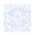  image shows xo, Fetti 25-Piece I Do Bridal Wavy Napkins | Blue against a blank, white background
 Image