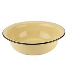  image shows STP Vintage Enamel 19Qt. Basin | Cream against a blank, white background Image