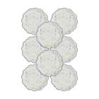 image shows My Mind's Eye 8-Piece 10" Paper Plates | Pembroke Floral  against a blank, white background Image