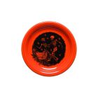  image shows Fiesta&reg; 6.125" Bistro Coupe Appetizer Plate | Skeleton Duet Poppy against a blank, white background Image