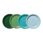 image shows Fiesta&reg; 4-Piece 7.25" Bistro Coupe Salad Plate Set | Aegean against a blank, white background Image
