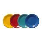 image shows Fiesta&reg; 4-Piece 7.25" Classic Rim Salad Plate Set | Vibrant against a blank, white background Image