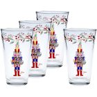 image shows Fiesta&reg; 16oz Cooler Glasses (Set of 4) | Nutcracker The Giver against a blank, white background
 Image