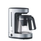  image shows Zojirushi ZUTTO Pour Over Coffee Maker | Silver against a blank, white background Image