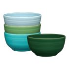 image shows Fiesta&reg; 4-Piece 22oz Bistro Coupe Cereal Bowl Set (5.5") | Aegean  against a blank, white background Image