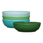 image shows Fiesta&reg; 4-Piece 6.75" Coupe Salad Bowl Set (24oz) | Aegean against a blank, white background Image