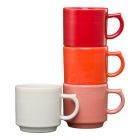 image shows Fiesta&reg; 4-Piece 16oz Stackable Mug Set | Sunset Horizon against a blank, white background Image