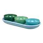  image shows Fiesta&reg; 4-Piece Condiment Set | Aegean against a blank, white background Image