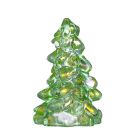 image shows Mosser Glass Holiday Collection 8" Tree Figurine | Apple Green Carnival against a blank, white background Image
