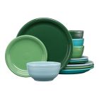 image shows Fiesta&reg; 12-Piece Bistro Coupe Dinnerware Set (Service for 4) | Aegean  against a blank, white background Image