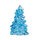  image shows Mosser Glass Holiday Collection 5.5" Tree Figurine | Buffet Blue Carnival against a blank, white background Image