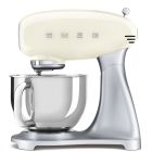 image shows SMEG Classico 5Qt. Stand Mixer | Cream against a blank, white background Image