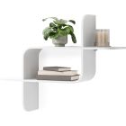 image shows Umbra Montage Wall Shelf | White against a blank, white background Image