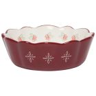 image shows Danica Heirloom Camellia 5.75" Medium Bowl  against a blank, white background   Image
