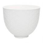 KitchenAid 5-Quart Textured Ceramic Bowl for Tilt-Head Mixers | White Mermaid Lace