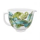 KitchenAid 5-Quart Patterned Ceramic Bowl for Tilt-Head Mixers | Tropical Floral