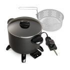 National Presto 10-quart Kitchen Kettle XL Steamer Multi-Cooker, Black
