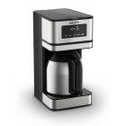 Krups Simply Brew 12-Cup Drip Coffee Maker | Stainless Steel Against a Plain White Background Image