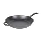 image shows Lodge Cast Iron 10" Chef Style Skillet against a blank, white background Image