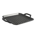image shows Lodge Cast Iron 11" Chef Style Square Grill Topper  against a blank, white background Image