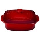Le Creuset 2.75 Qt Covered Square Casserole Dish (Cerise/Cherry Red) - PG1357S3A-2467